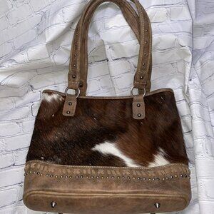 Trinity Ranch Concealed Carry Leather Cowhide Boho Western Shoulder Bag READ